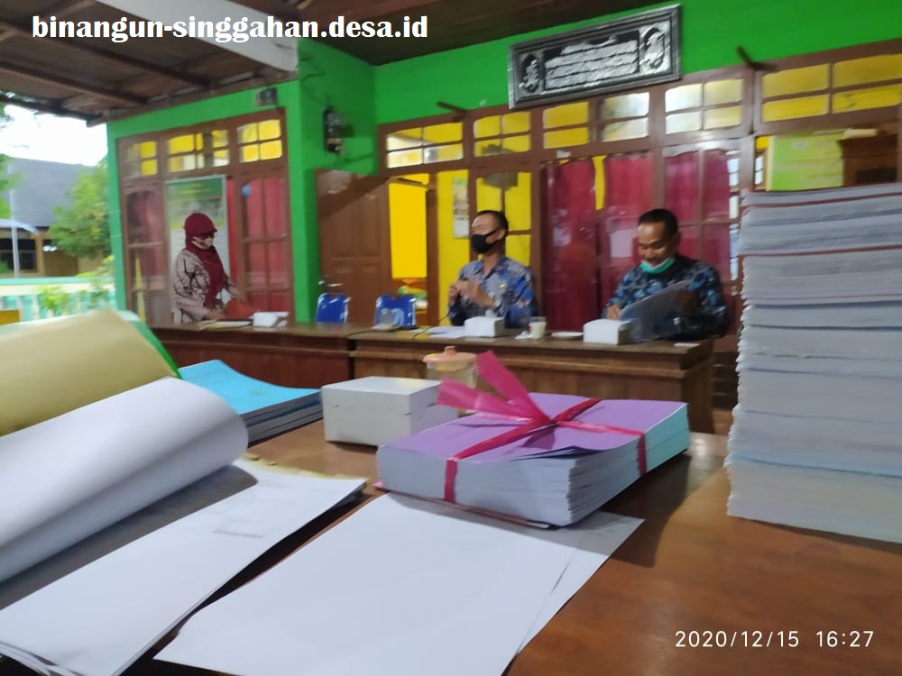 Monev  Pengelolaan Keuangan Desa Binangun Kecamatan Singgahan Kabupaten Tuban Tahun 2020 